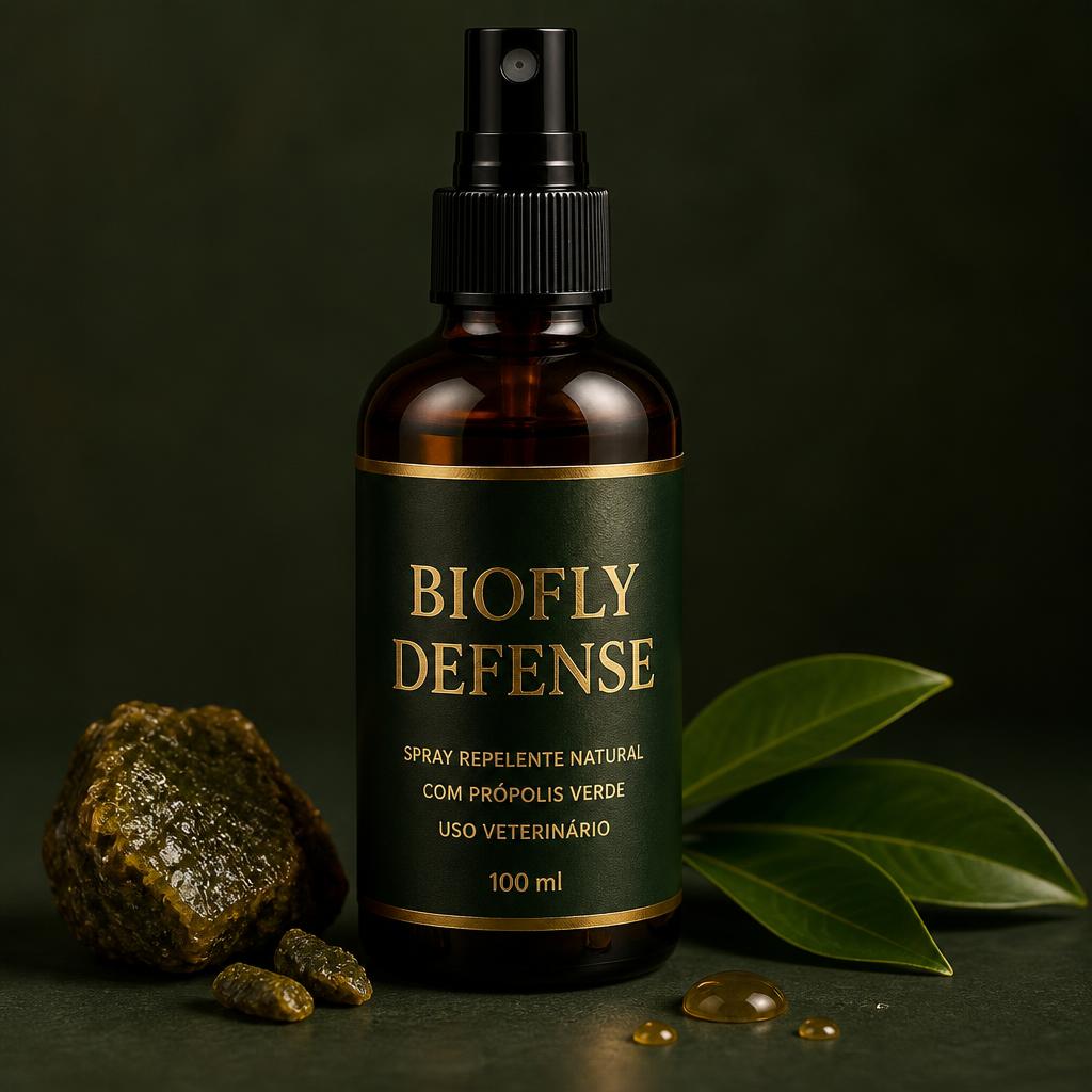 Frasco do repelente natural BioFly Defense